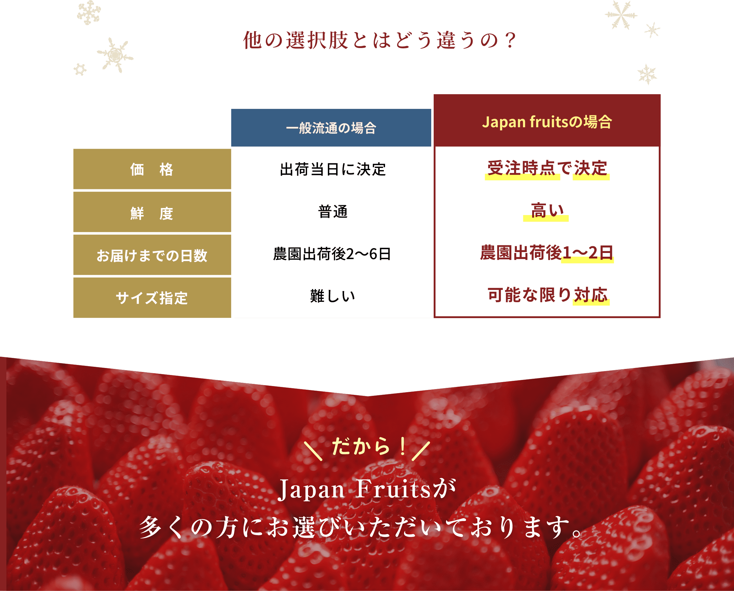 他の選択肢とはどう違うの？